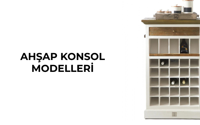 Ahşap Konsol Modelleri - Doğal Ahşap Mobilya